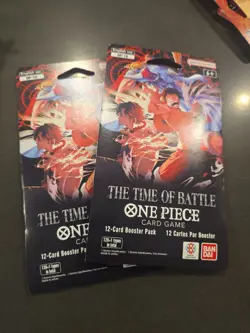 2 Of One Piece TCG English OP-16 The Time of Battle Booster Sleeved Pack - Image 1