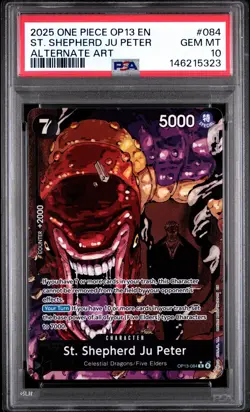 PSA 10 2025 ONE PIECE OP13-CARRYING ON HIS WILL #084 ST. SHEPHERD JU PETER - Image 1