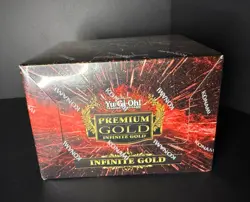 YuGiOh! Premium Gold Infinite Gold 1st Ed English Booster Display Box New - Image 2