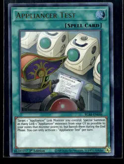 Appliancer Test Battles of Legend: Armageddon BLAR-EN044 MP YuGiOh TCG | Buy 10 - Image 1