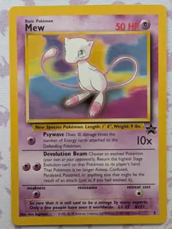 Mew #8 Black Star Promo Rare Vintage Pokemon Card - Image 1