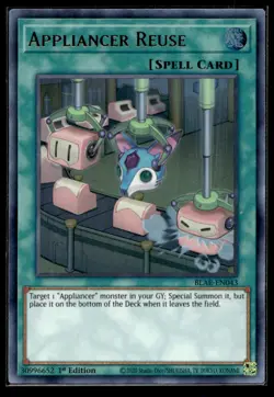 Appliancer Reuse Battles of Legend: Armageddon BLAR-EN043 MP YuGiOh TCG | Buy 10 - Image 1