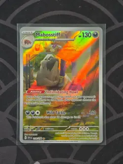 Mabosstiff 218/198 Illustration Rare Scarlet & Violet Pokemon Card NM Eng - Image 1