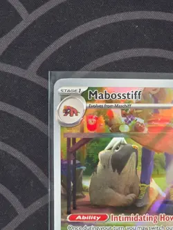 Mabosstiff 218/198 Illustration Rare Scarlet & Violet Pokemon Card NM Eng - Image 3