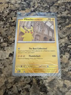 2026 Pokemon Pikachu at the Museum Promo Jumbo Oversized Card Sealed US SELLER B - Image 1