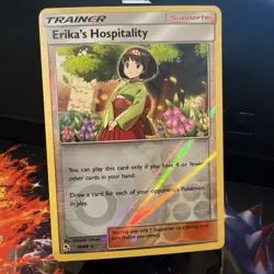 Erika's Hospitality 56/68 Reverse Holo Rare NM Hidden Fates Eng Pokemon TCG Card - Image 2