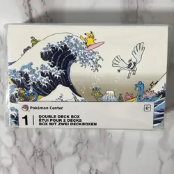 Set of 2 Pokemon TCG Great Wave Pikachu & Friends Double Deck Box + Card Sleeves - Image 2