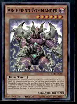 Archfiend Commander 2014 Mega-Tins CT11-EN006 MP YuGiOh TCG | Buy 10 Get 10 Free - Image 1