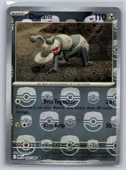 Durant (Master Ball Pattern) 070/086 White Flare Pokemon Card Reverse Holo NM - Image 1