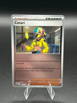 Canari 185/217 Uncommon Ascended Heroes Pokemon Card Reverse Holo Near Mint - Image 1