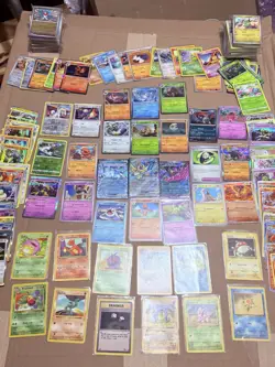 500+ Pokemon Card Lot 80+ Holos/Rares Reverse Holos Vintage Japanese EX V Cards - Image 1