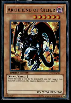 Archfiend of Gilfer 2010 Collectors Tins CT07-EN014 MP YuGiOh TCG | Buy 10 Get 1 - Image 1