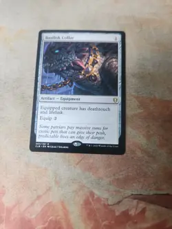 Basilisk Collar Commander Legends Battle For Baldur's Gate MTG NM - Image 1