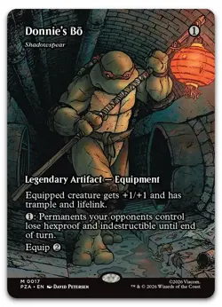 Donnie's Bo - Shadowspear (Borderless) NM Teenage Mutant Ninja Turtles Source Ma - Image 1