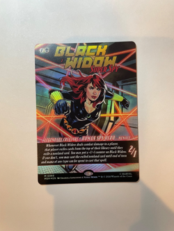 Black Widow, Super Spy 0393 Mythic Foil Full Art MTG Marvel Super Heroes EN - Image 1
