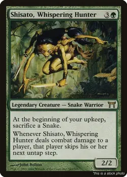 EN Shisato, Whispering Hunter 242 Champions of Kamigawa Rare LP - Image 1