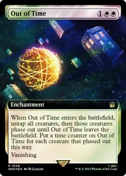 MTG SURGE FOIL Out of Time Extended Art - Doctor Who Commander #1058 - Image 1