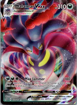 Malamar VMAX 122/192 Holo VMAX Rare Rebel Clash Pokemon Holo Near Mint - Image 1
