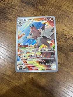 Pokemon TCG Lycanroc 166/159 Illustration Rare Journey Together NM - Image 1