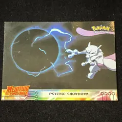 1st Printing Blue Logo - Psychic Showdown - Pokemon 1999 Topps Movie - #33 - LP - Image 1