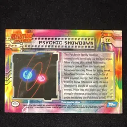 1st Printing Blue Logo - Psychic Showdown - Pokemon 1999 Topps Movie - #33 - LP - Image 4