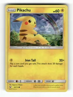 Pikachu (Cracked Ice Holo) - 28/073 - Deck Exclusives - Pokemon - - Holo NM - Image 1