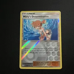 Pokemon TCG Trainer Misty's Determination 62/68 Hidden Fates Reverse Holo - Image 1