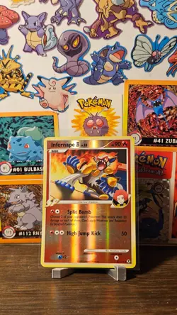 Pokemon TCG Infernape 43/111 Rising Rivals Reverse Holo Lightly Played - Image 1