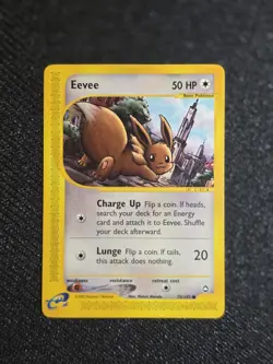 Eevee - Aquapolis 75/147 2002 - E Reader - Pokemon TCG - WOTC - LP - Image 1
