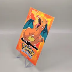Charizard Topps Pokemon E6 of 12 Blue Logo - NM - Image 2