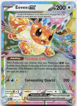 Eevee ex - 075/131 075/131 Holo Double Rare Prismatic Evolutions Pokemon NM - Image 1