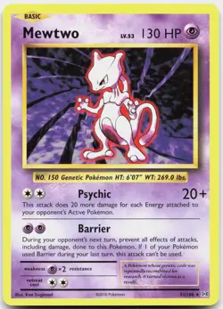 Mewtwo 51/108 Rare Evolutions Pokemon Near Mint - Image 1