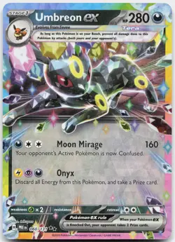 Umbreon ex 060/131 Holo Double Rare Prismatic Evolutions Pokemon Near Mint - Image 1