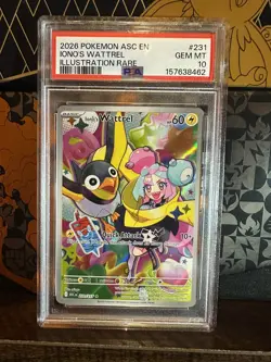 Pokemon TCG PSA 10 Iono’s Wattrel 231/217 GEM MINT 2026 Ascended Heroes - Image 1