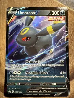 Umbreon V SBSP #SWSH203 (2019) PROMO NM Pokemon - Image 1