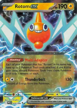 Rotom ex 029/094 Double Rare Phantasmal Flames Pokemon Holo Near Mint - Image 1