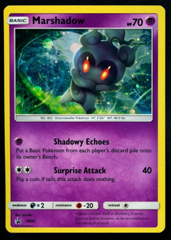 2018 POKEMON BLACK STAR PROMO MARSHADOW SM93 LP - Image 1