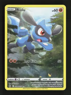 Riolu GG26/GG70 Holo Crown Zenith Galarian Gallery Pokemon NM - Image 1