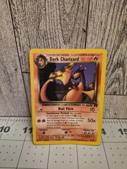 Wizards Dark Charizard 1st Edition non-Holo Rare 21/82 Team Rocket English LP - Image 1