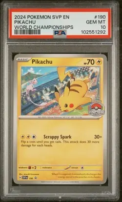 PSA 10 Pikachu - SVP190 - Black Star Promo - Pokemon - Read Description - Image 1