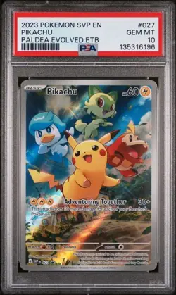 PSA 10 Pikachu - SVP027 - Black Star Promo - Pokemon - Read Description - Image 1