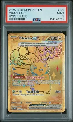 PSA 9 Pikachu ex - 179/131 - Prismatic Evolutions - Pokemon - Read Description - Image 1