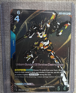 Unicorn Gundam 02 Banshee Destroy Mode ALT ART FOIL ENGLISH GUNDAM CARD GAME - Image 1