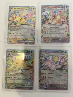 Pokemon Prismatic Evolutions EX Card Lot And Surging Sparks Pikachu EX - Image 1