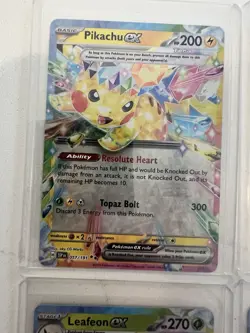 Pokemon Prismatic Evolutions EX Card Lot And Surging Sparks Pikachu EX - Image 2