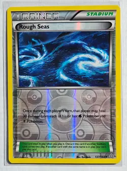ROUGH SEAS 137/160 Primal Clash Pokemon card - Uncommon Trainer Reverse holo LP - Image 5
