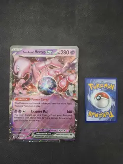 MEWTWO EX - JUMBO CARDS - SVP 205 - TEAM ROCKETS PROMO - POKEMON CARD - Image 1