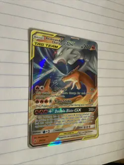 Pokemon TCG Sun and Moon Reshiram Charizard GX Tag Team Card 20/214 - Image 3