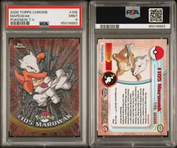 MAROWAK #105 - 2000 Topps Chrome Pokemon Card - PSA 9 MINT - Image 1