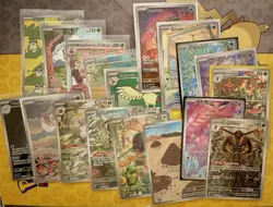 Pokemon TCG Mix Lot Illustration RARES - 18 Cards Total NM Condition S&V Era - Image 1